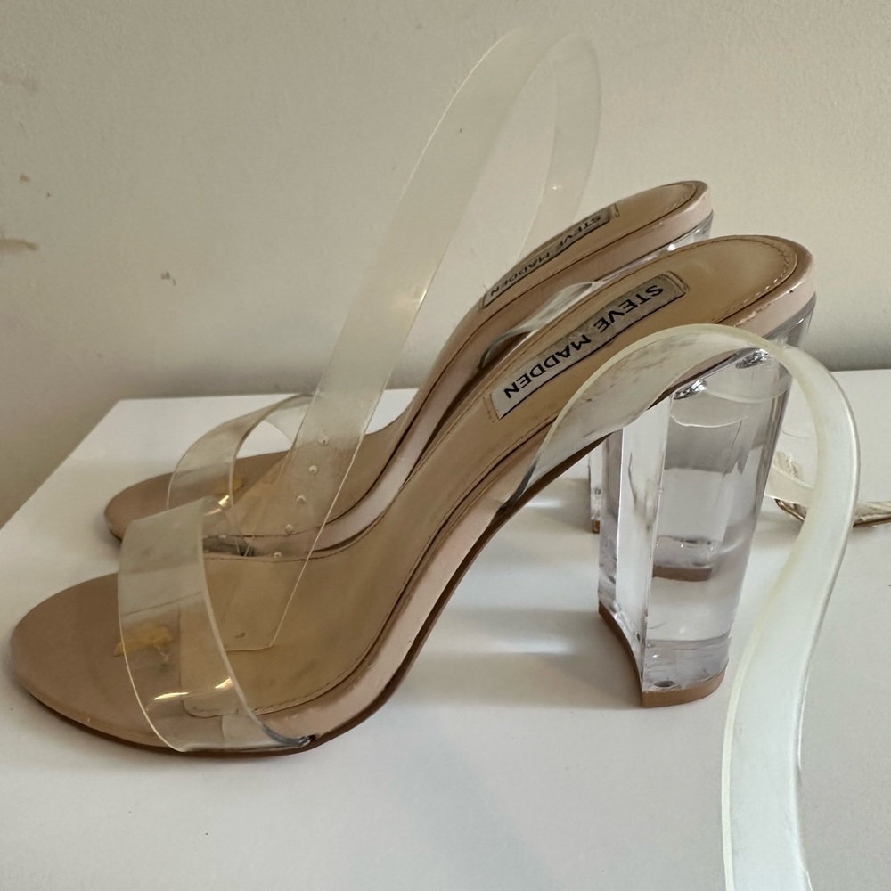 Clear Steven Madden heels